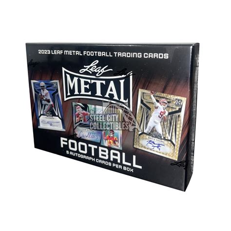 leaf metal football hobby box